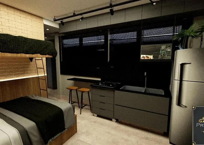 Prime Loft Santos A Meio Quarteirao Da Praia.