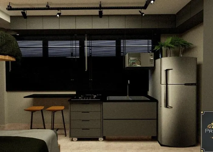 Prime Loft Santos A Meio Quarteirao Da Praia.